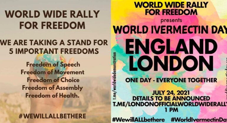 TAKE ACTION: Join the WorldWideRally for Freedom and World Ivermectin Day on July 24th