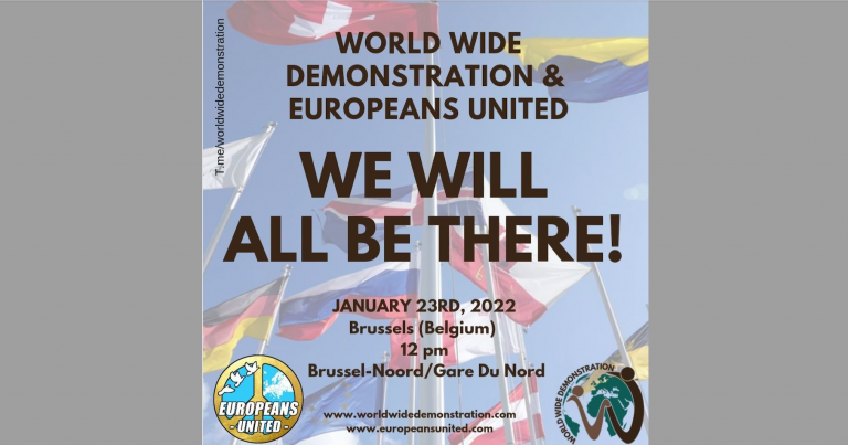 European Parliament Members call on you: Join Protest for Freedom and Democracy in Brussels on January 23