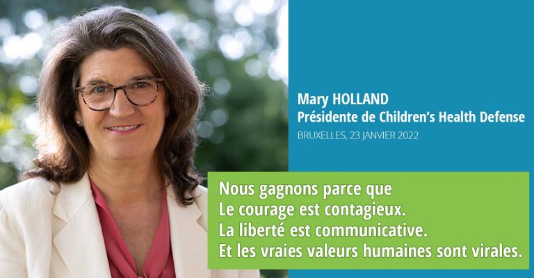 Mary Holland, Bruxelles, 23 janvier : “Le discours officiel est en train de s’éteindre. Notre mouvement pour la liberté, la démocratie, la vérité et les droits de l’homme est en train de gagner”.