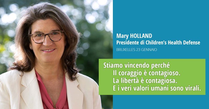 Mary Holland, Bruxelles 23 Gennaio: “La narrativa ufficiale sta morendo. Il nostro movimento per la libertà, la democrazia, la verità e i diritti umani sta vincendo”