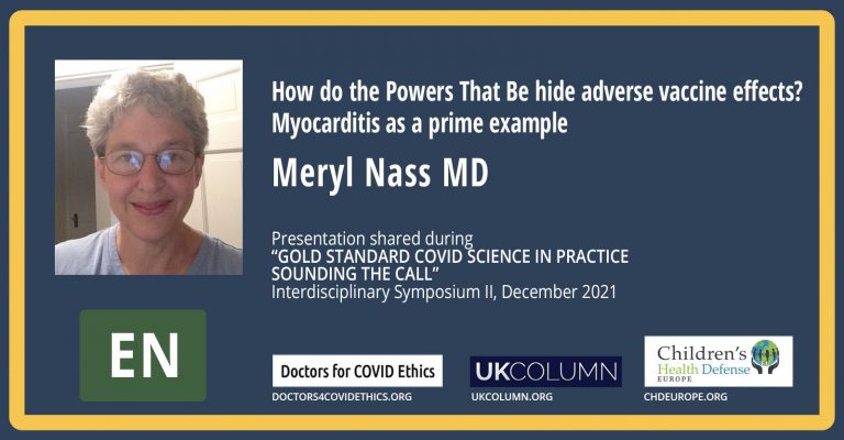 Meryl Nass MD: How do the Powers That Be hide adverse vaccine effects?