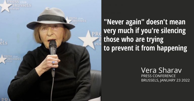 Vera Sharav: “Never again” doesn’t mean very much if you’re silencing those who are trying to prevent it from happening