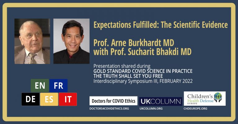 Dr. Arne Burkhardt MD :   « Les preuves scientifiques que nous avons maintenant devraient être présentées au public » I Symposium 3 I Doctors For Covid Ethics