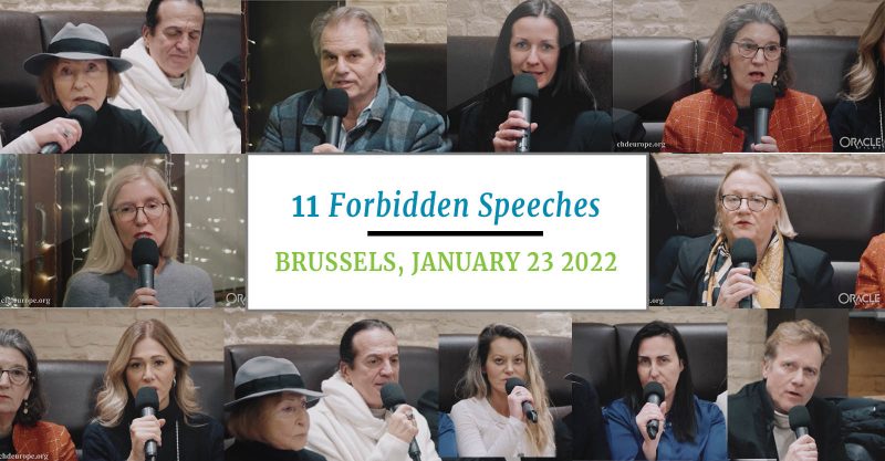 The 11 Forbidden Speeches of International Key Speakers, Brussels January 23 2022