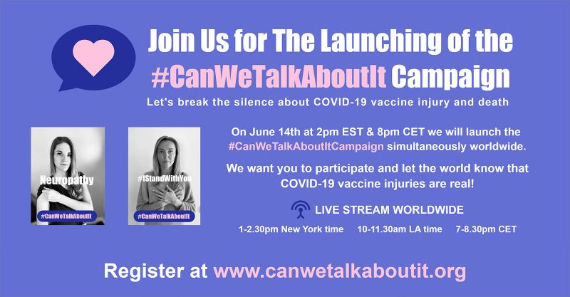 Brisons le silence sur les blessures et les décès causés par le vaccin Covid-19 !