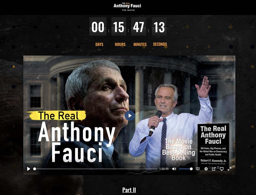 Watch Part II of <em>The Real Anthony Fauci</em> Documentary Based on RFK, Jr.’s Runaway Bestseller