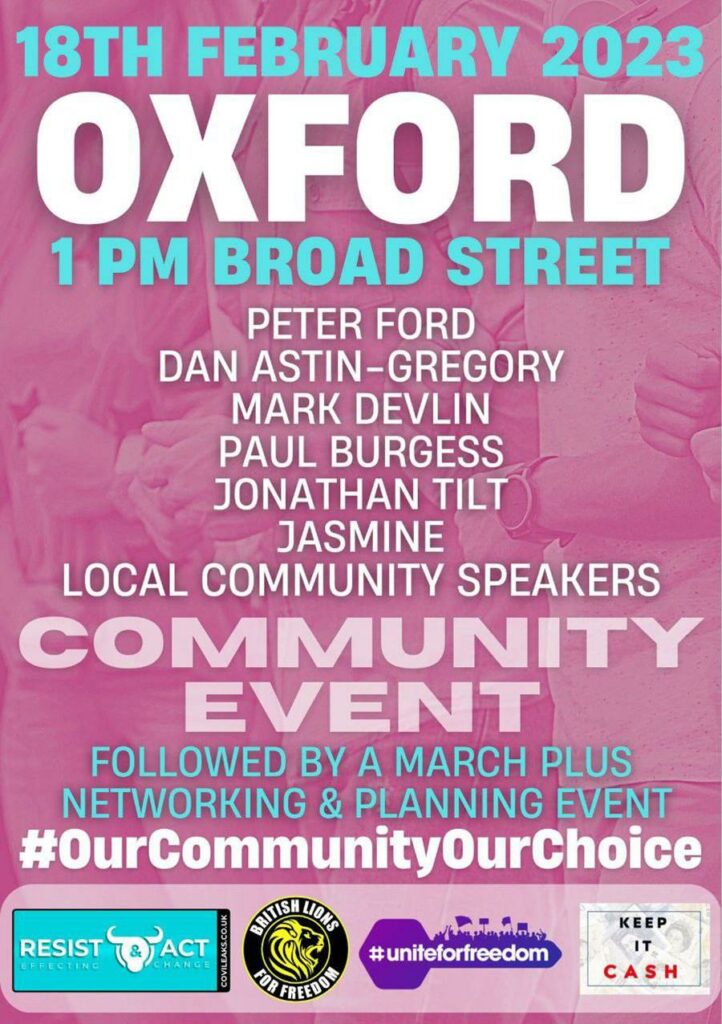Livestream – Stand with Oxford to resist 15 minute neighbourhoods