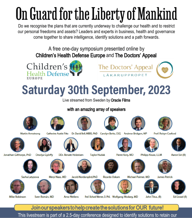Livestream On Guard for the Liberty of Mankind, Sweden, September 30 2023