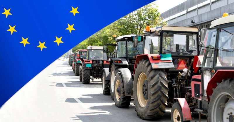 Kmetje v protestih dosegli veliko popuščanj, a voditelji EU si prizadevajo za podnebni cilj z ničelno vrednostjo emisij